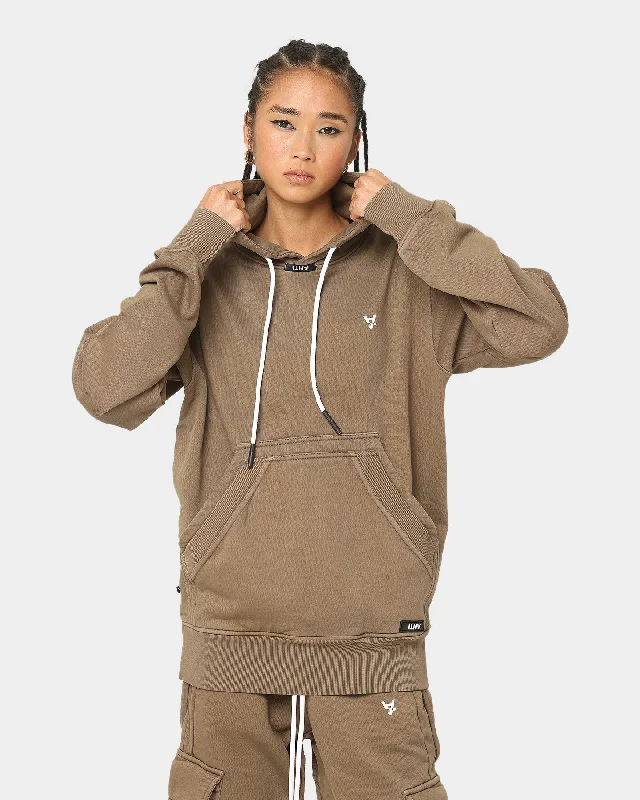 The Anti Order Anti Essential Hoodie Vintage Brown Hoodie with Monochrome Minimalist Simple The Anti Order Anti Essential Hoodie Vintage Brown Hoodie with Monochrome Minimalist Simple