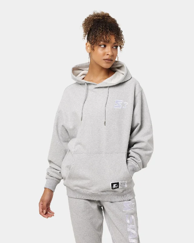 Starter Foundation Hoodie Grey Marle Hoodie with Elastic Cuffs Stretchable Comfortable Starter Foundation Hoodie Grey Marle Hoodie with Elastic Cuffs Stretchable Comfortable