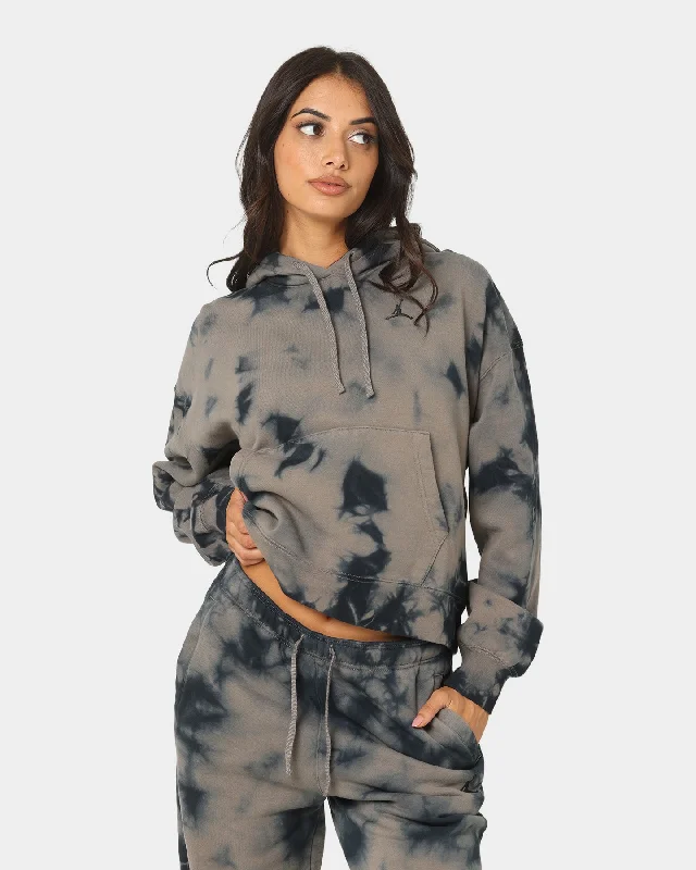 Jordan Women's Heritage Fleece Hoodie Olive Grey/Black Hoodie with Hem Detail Decorative Unique Jordan Women's Heritage Fleece Hoodie Olive Grey/Black Hoodie with Hem Detail Decorative Unique