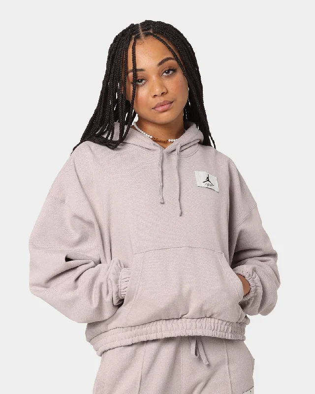 Jordan Women's Jordan Essential Fleece Hoodie Moon Particle Hoodie with Pocket Utility Practical Jordan Women's Jordan Essential Fleece Hoodie Moon Particle Hoodie with Pocket Utility Practical