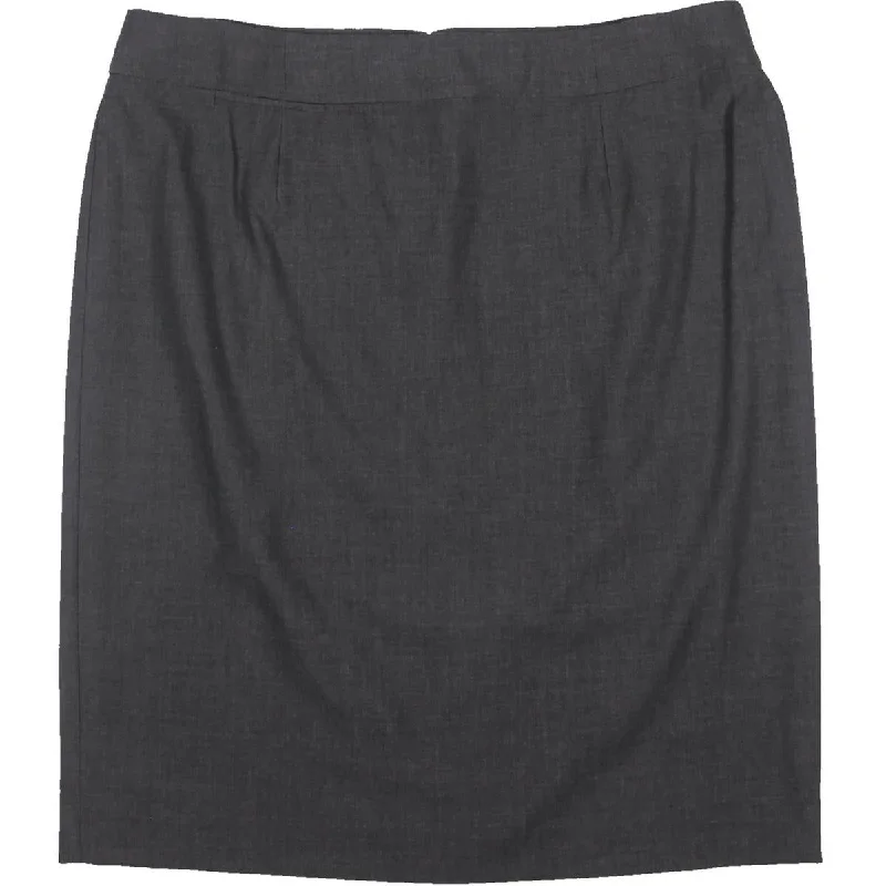 Womens Knee-Length One Pocket Pencil Skirt high waist skirt