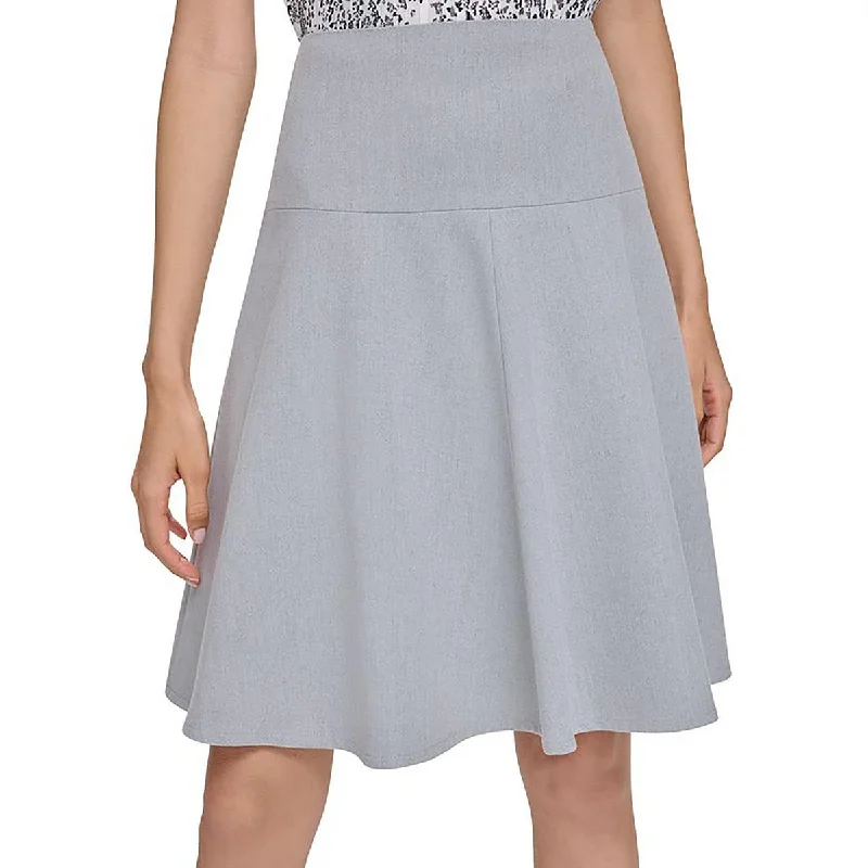 Womens Lined Above Knee A-Line Skirt pencil skirt chic