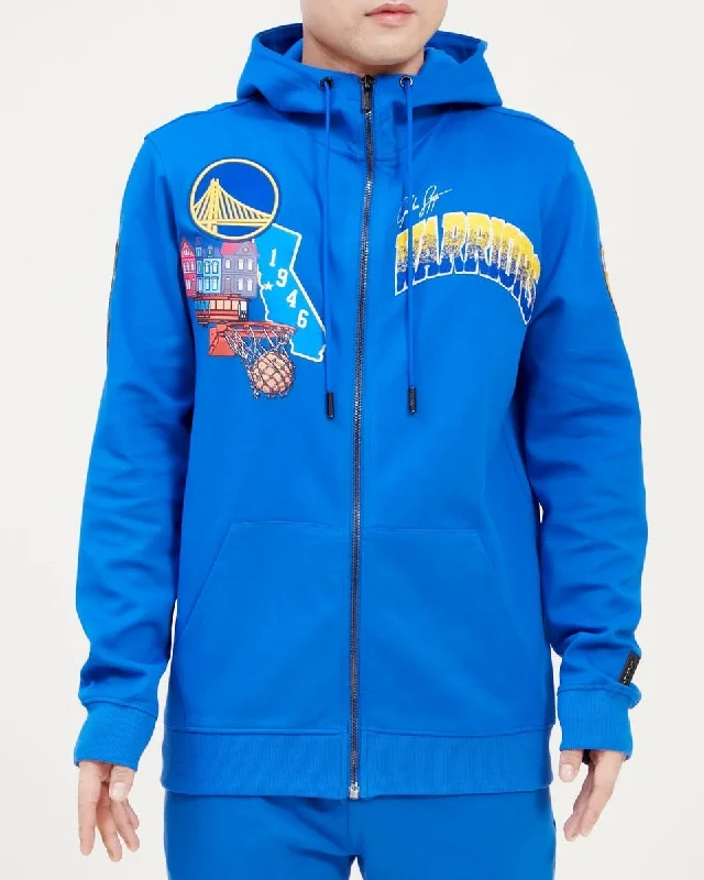 NBA GOLDEN STATE WARRIORS HOMETOWN FZ HOODIE (ROYAL BLUE) Hoodie Crop Top Short Trendy NBA GOLDEN STATE WARRIORS HOMETOWN FZ HOODIE (ROYAL BLUE) Hoodie Crop Top Short Trendy