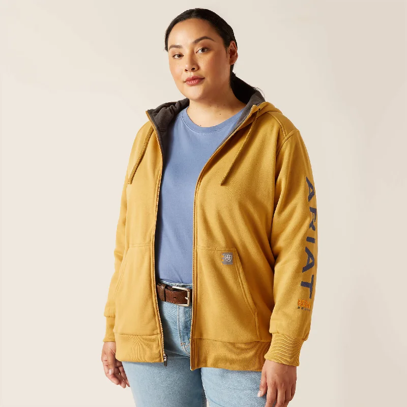 Ariat Women’s Rebar All-Weather Full Zip Sweatshirt-Antelope Hoodie with Bell Sleeves Flared Feminine Ariat Women’s Rebar All-Weather Full Zip Sweatshirt-Antelope Hoodie with Bell Sleeves Flared Feminine