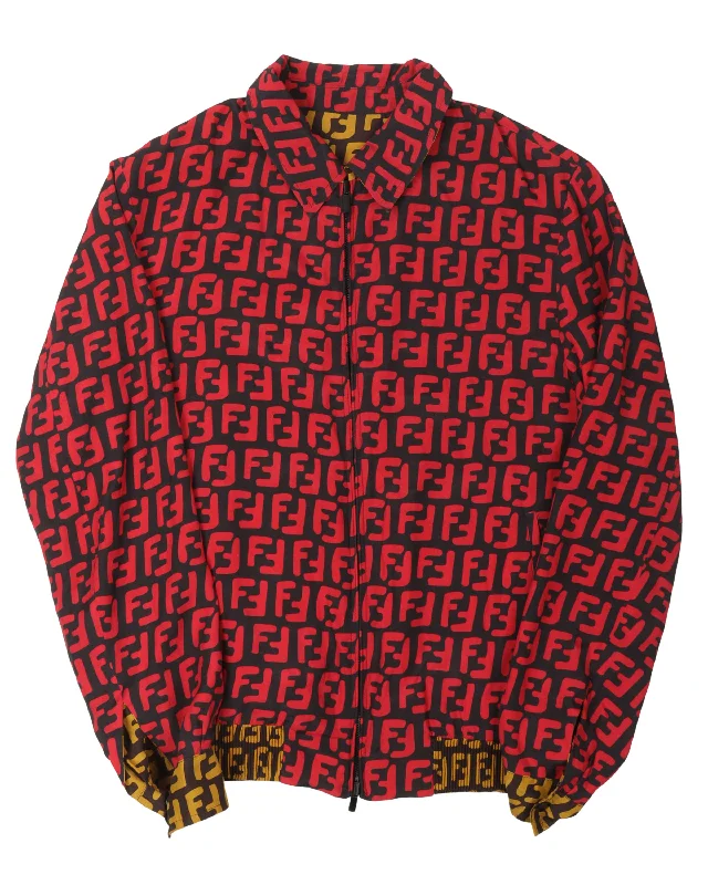 Reversible Monogram Jacket Striped Jacket Polka Dot Jacket Floral Jacket