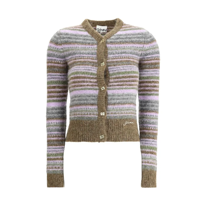 Ganni Cardigan Handmade Hand-knitted Hand-woven
