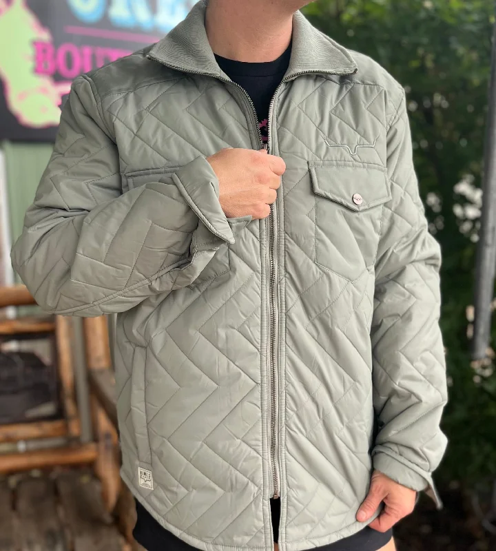 Kimes Ranch  Skink Jacket Sage Welt Pockets Slit Pockets Flap Pockets