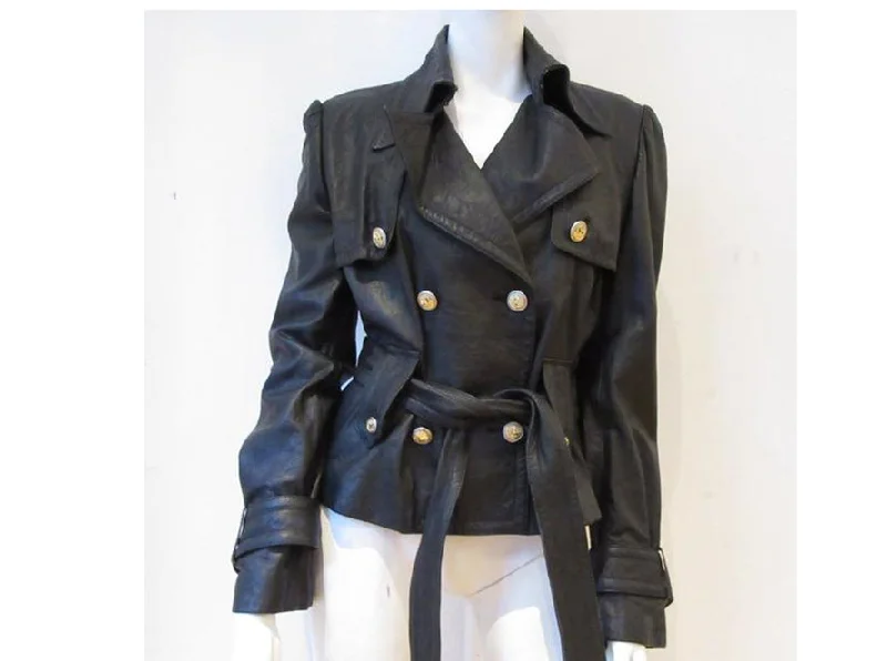 Dolce & Gabbana - Leather Jacket Denim Fabric Leather Fabric Suede Fabric