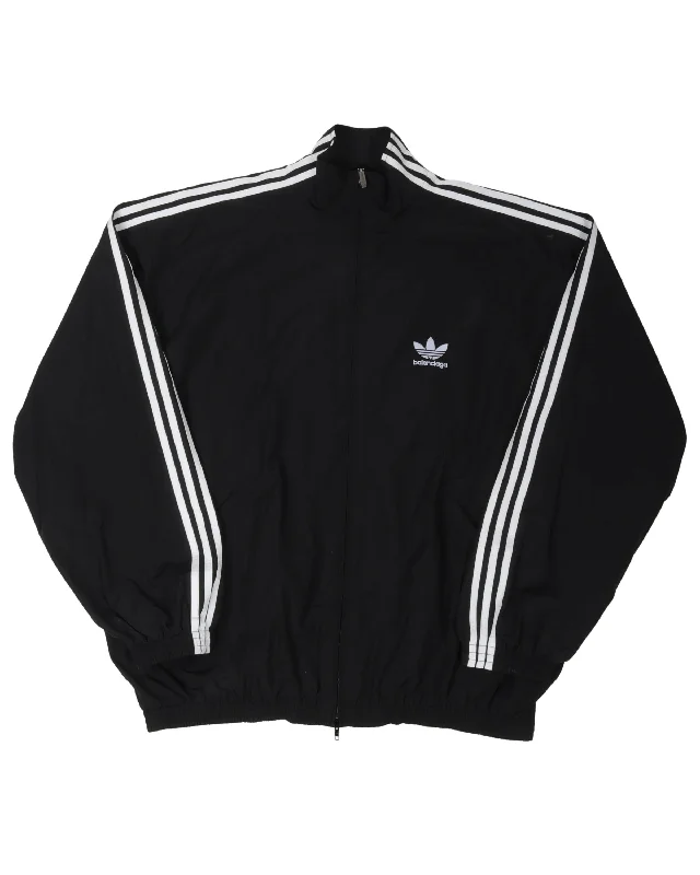 Adidas Track Jacket Notch Collar Jacket Peter Pan Collar Jacket Cowl Neck Jacket