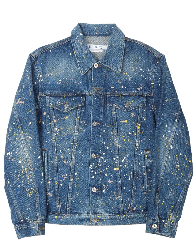 Painted Denim Jacket Chenille Jacket Brocade Jacket Lace Jacket