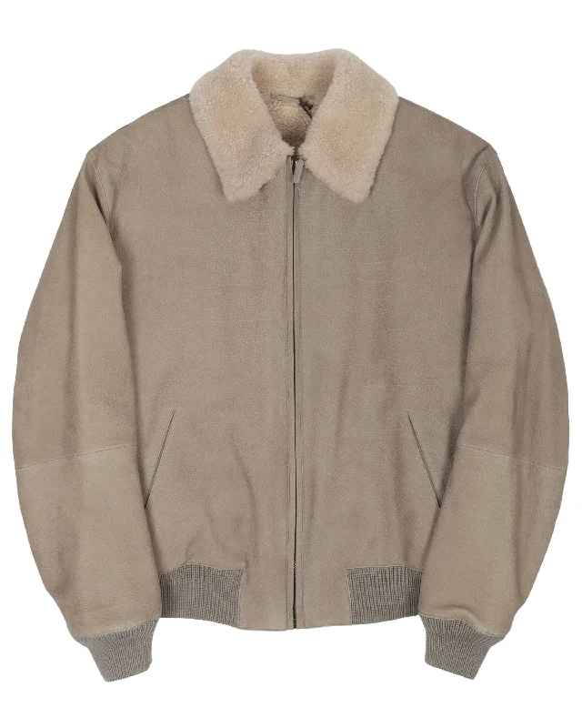 Leather Flight Jacket Wool Jacket Cashmere Jacket Tweed Jacket