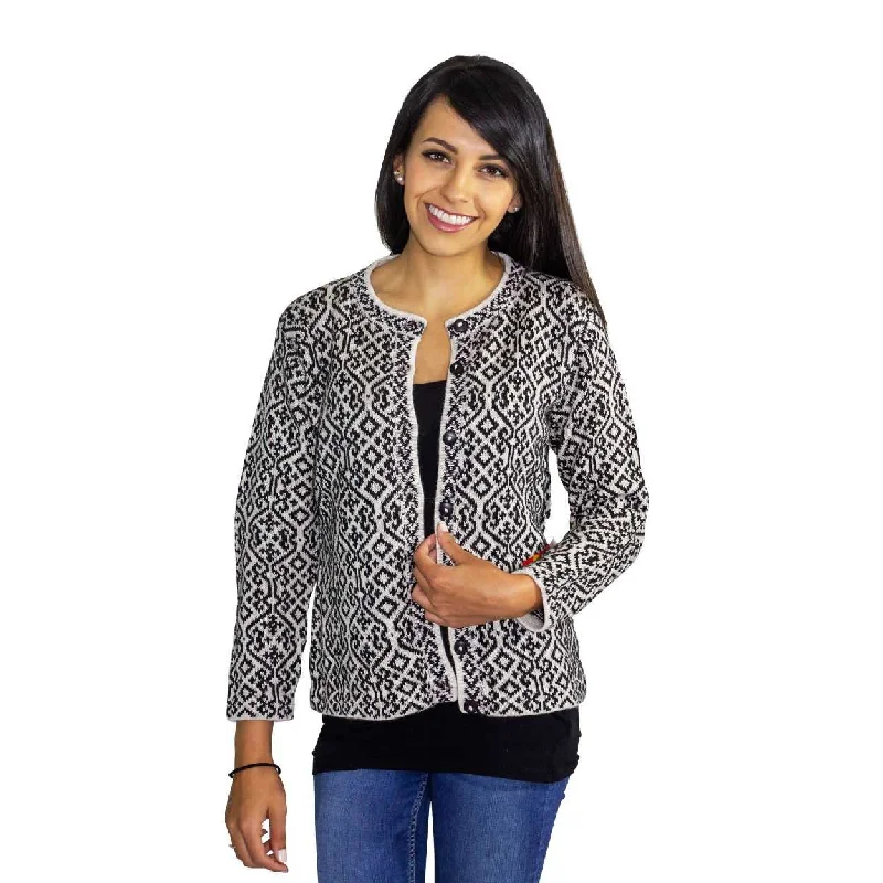 Alpaca Cardigan Uyuni Open Front Closed Front Wrap Front