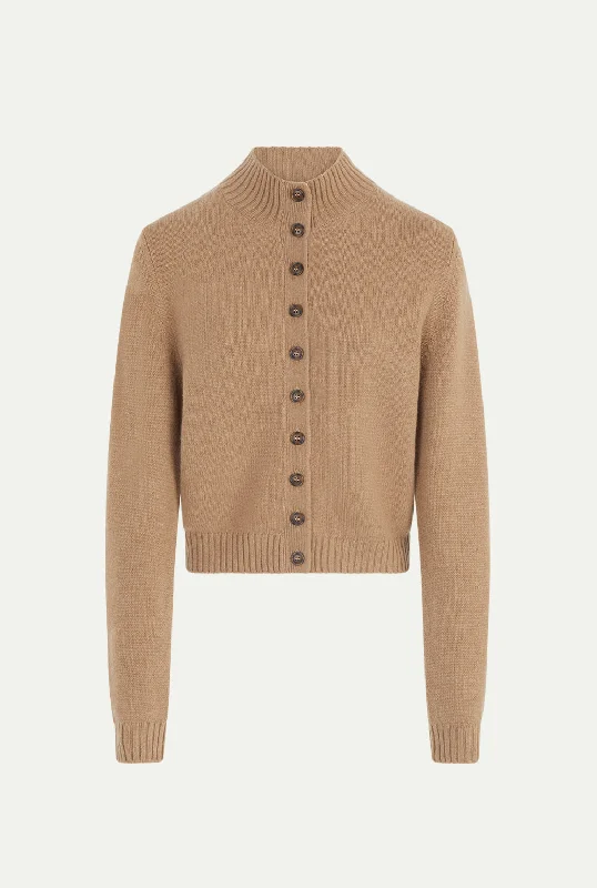 SAN REMO cashmere cardigan Glossy Satin Silk