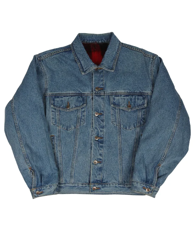 Mohair Lined Jean Jacket Belted Jacket Elasticated Jacket Padded Jacket