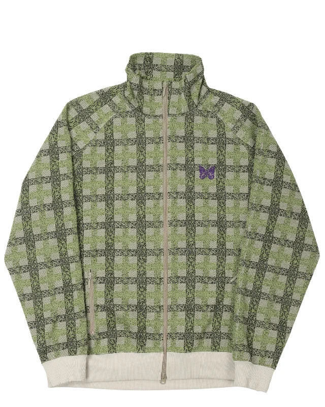 Plaid Track Jacket Nylon Jacket Polyester Jacket Spandex Jacket