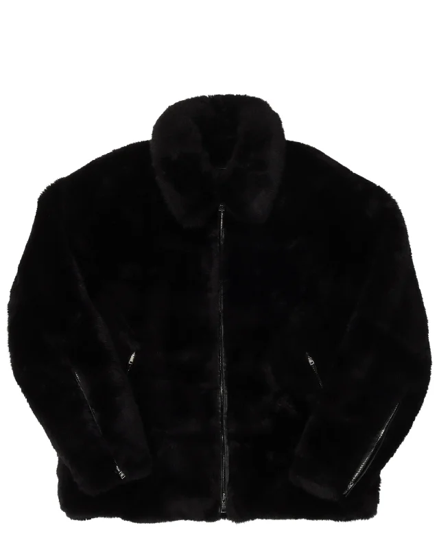 Faux Fur Jacket Plaid Jacket Tartan Jacket Houndstooth Jacket