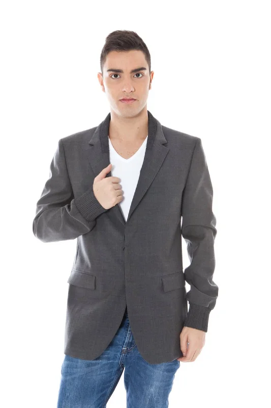 Gray Wool Men Jacket Chenille Fabric Brocade Fabric Lace Fabric