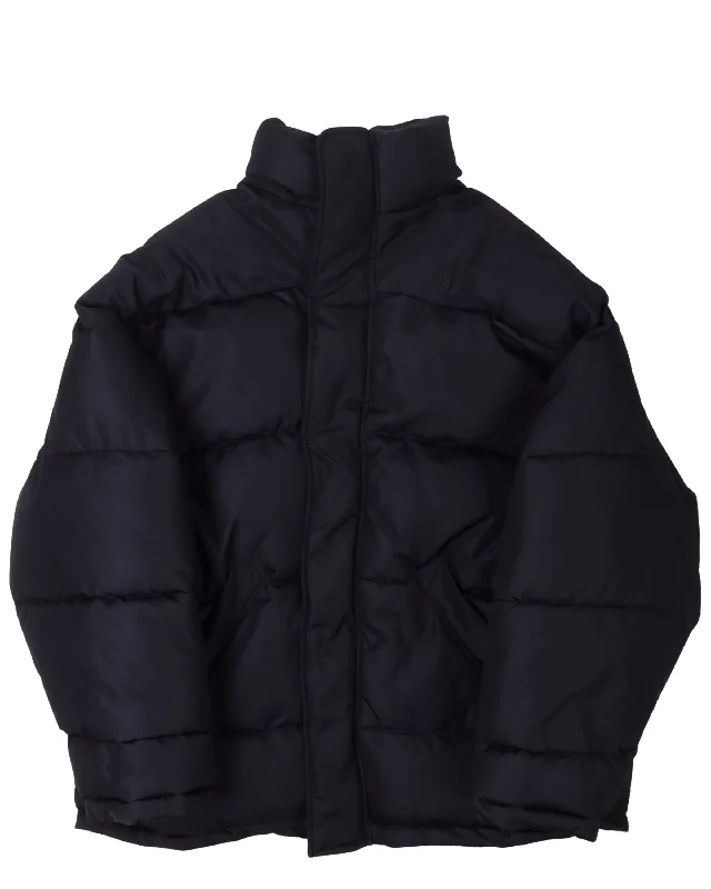 "YE24" Embroidered Swing Puffer Jacket Anorak Shell Jacket Lightweight Jacket