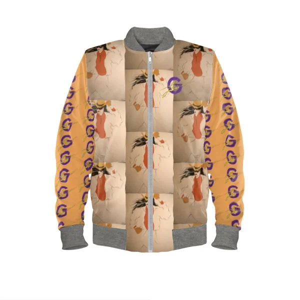 Bomber Jacket - "Lady Ranger" Satin Jacket Silk Jacket Chiffon Jacket