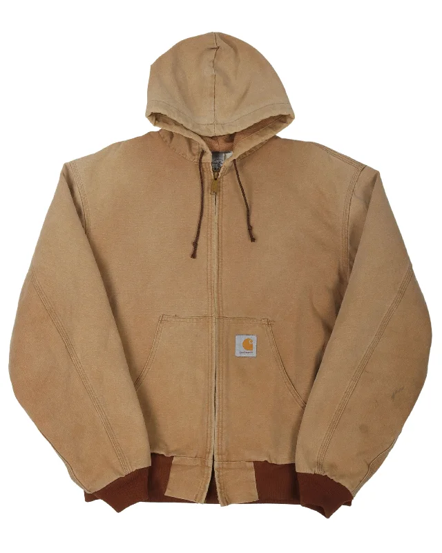 Carhartt Hooded Jacket A-Line Jacket Boat Neck Shawl Collar