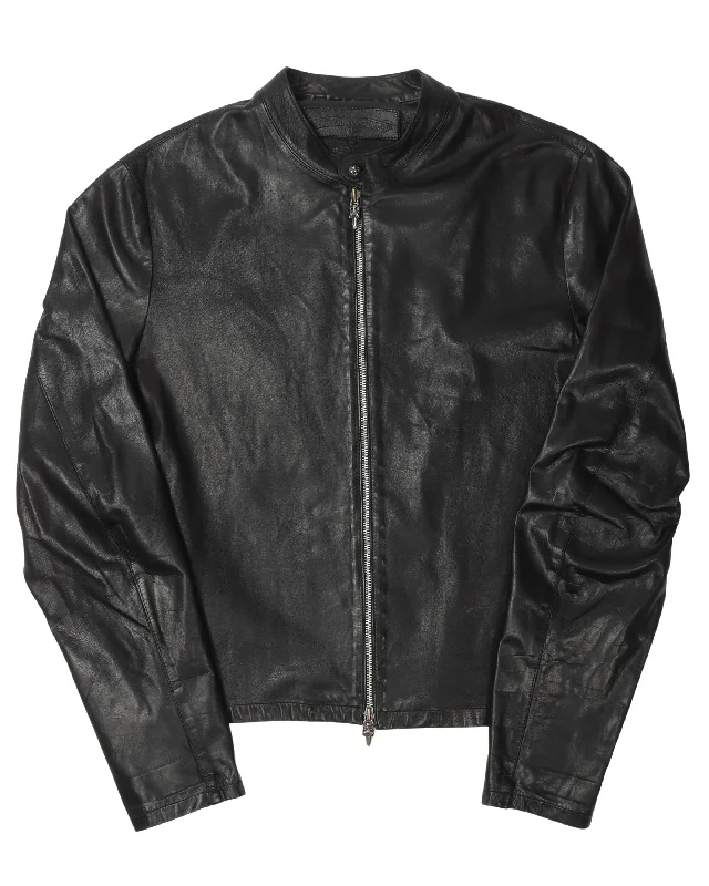 Thin Leather Jacket Nylon Jacket Polyester Jacket Spandex Jacket
