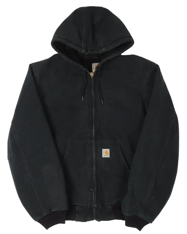 Carhartt Hooded Work Jacket Faux Fur Jacket Real Fur Jacket Shearling Jacket