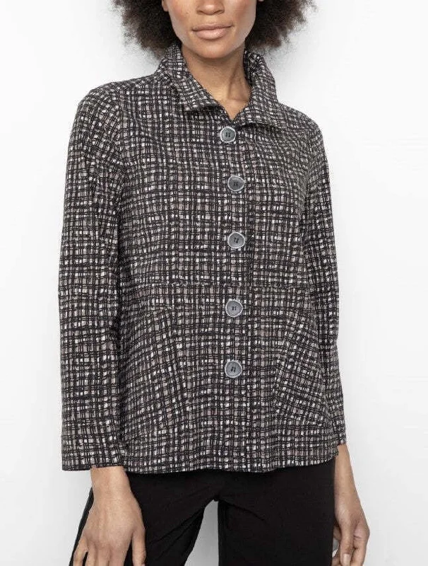 Habitat 18102 Power Stretch Swing Jacket Zip Front Button Front Snap Front