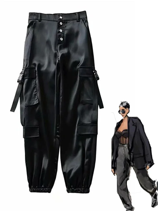 Women Cargo pants Women Harem Pants Women's Trousers Loose Casual Pants Multi-pocket Pants sweatpants women pants joggers Trousers Palazzo Wide Leg Women Cargo pants Women Harem Pants Women's Trousers Loose Casual Pants Multi-pocket Pants sweatpants women pants joggers Trousers Palazzo Wide Leg