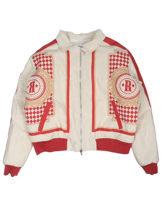 Satin Bomber Jacket Appliqued Jacket Beaded Jacket Sequined Jacket