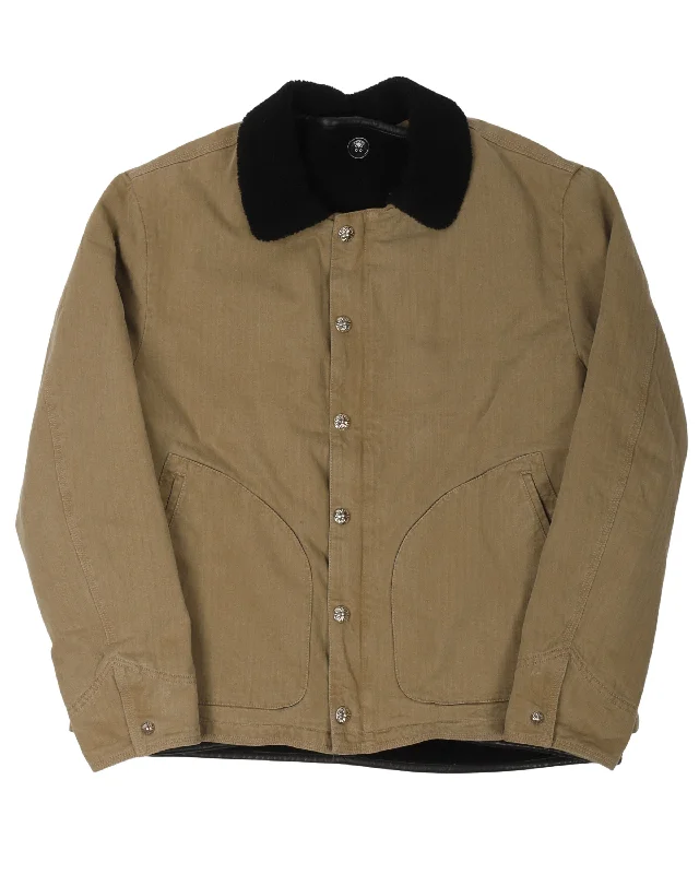 Shearling Lined Work Jacket Quilted Jacket Puffer Jacket Insulated Jacket