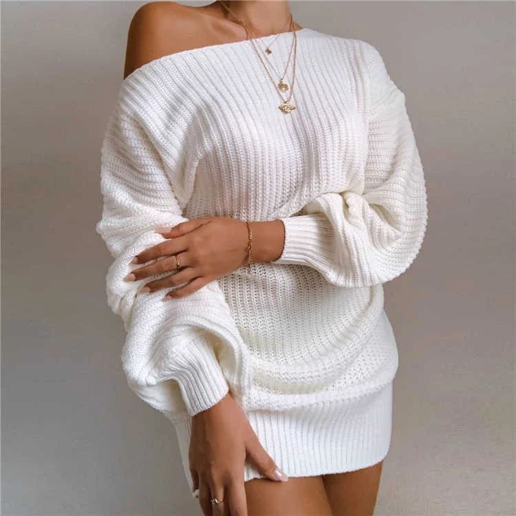 Wholesale women's winter off shoulder sweaters (CL8265) Spandex Blend Rayon Blend Denim Blend Wholesale women's winter off shoulder sweaters (CL8265) Spandex Blend Rayon Blend Denim Blend