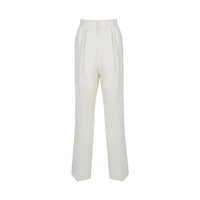 Pleated Tailored Trousers Trousers Party Sparkling