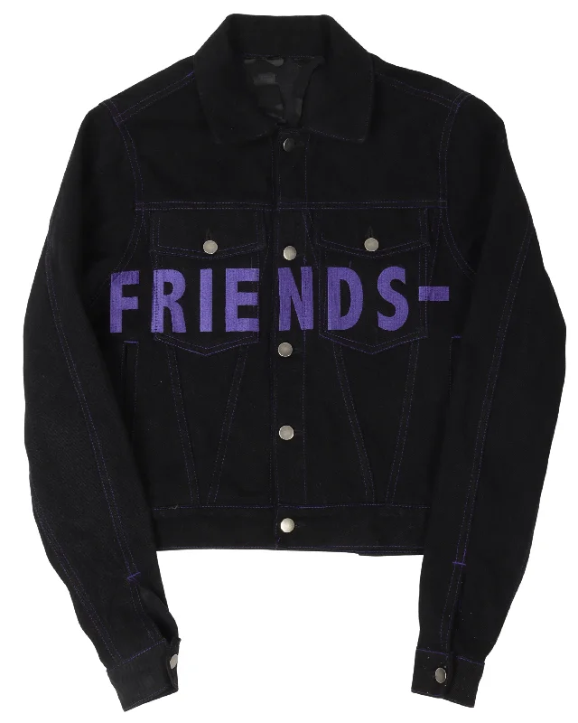 Friends Denim Jacket Insulated Jacket Fitted Jacket Loose Jacket