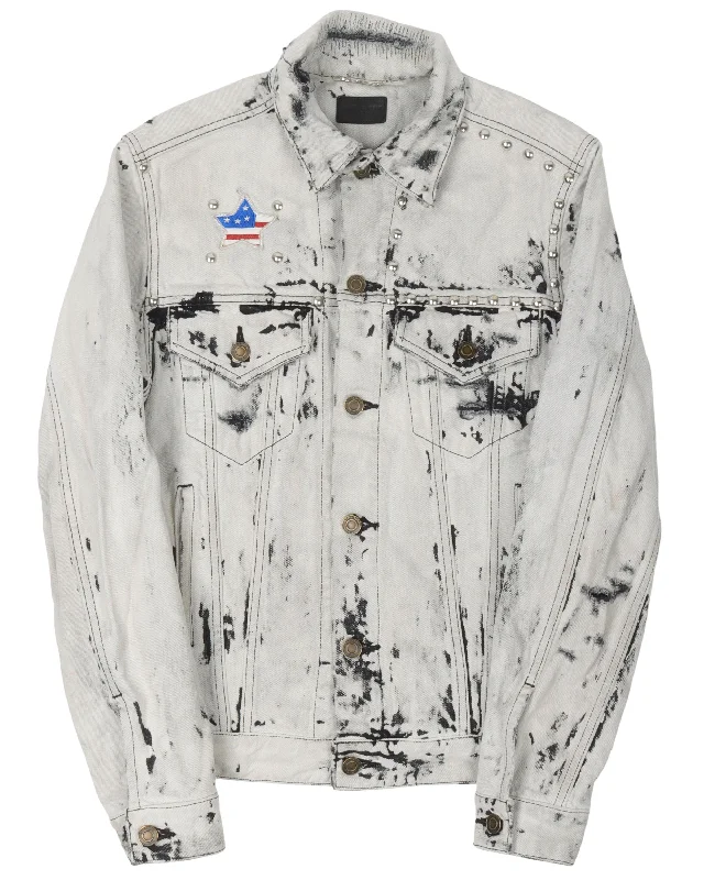 Painted Jacket Oversized Jacket Tailored Jacket Straight Jacket