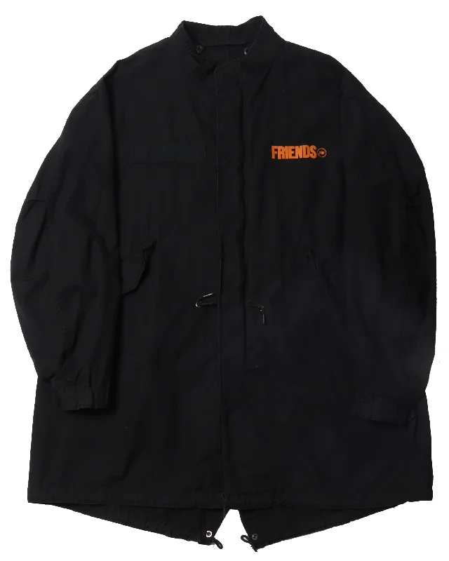 Fragment Fishtail Jacket Front Pockets Side Pockets Patch Pockets