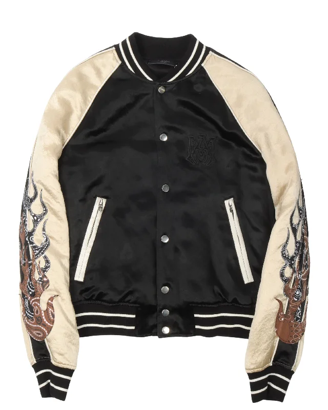 Flames Souvenir Jacket Rayon Jacket Velvet Jacket Corduroy Jacket