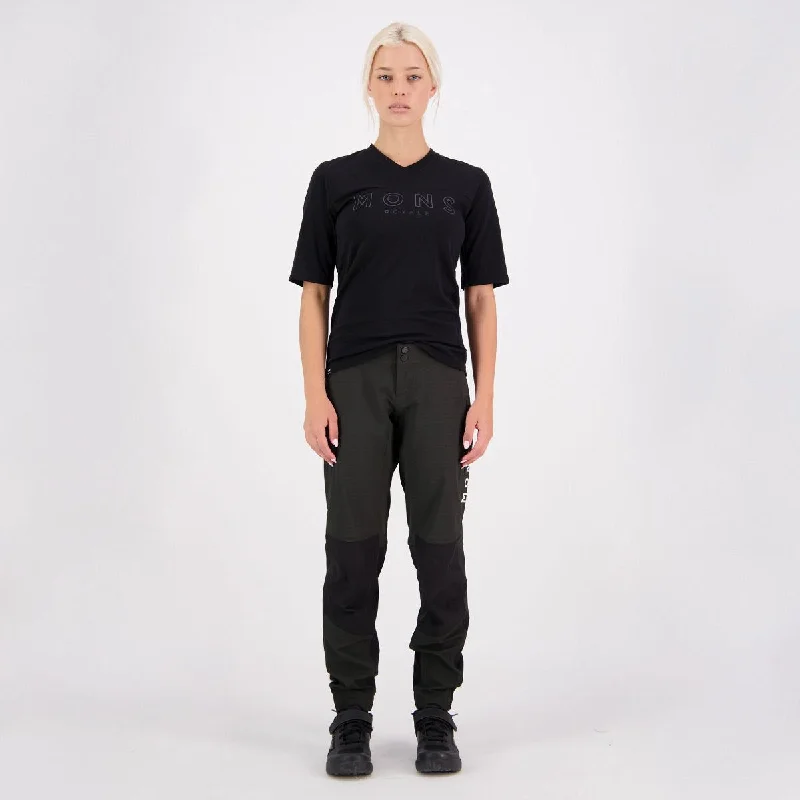 Mons Royale - Women's Momentum Bike Pants - Black Sale Bootcut,