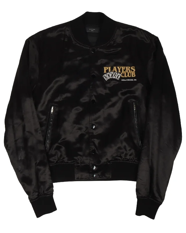 Players Club Silk Jacket Ribbed Jacket Pleated Jacket Ruffled Jacket