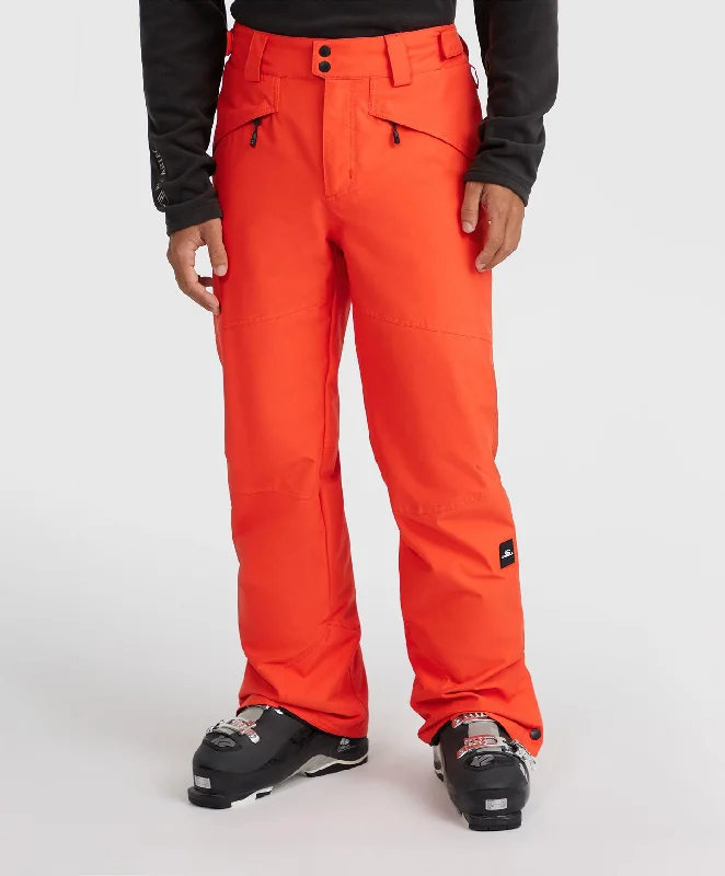 Men's Hammer Regular Snow Pants - Paprika Flame Wide-Leg Free Shipping,