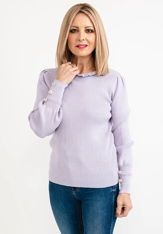 Seventy1 One Size Frill Neck Knit Jumper, Lilac Faux Fur Fabric Real Fur Fabric Shearling Fabric Seventy1 One Size Frill Neck Knit Jumper, Lilac Faux Fur Fabric Real Fur Fabric Shearling Fabric
