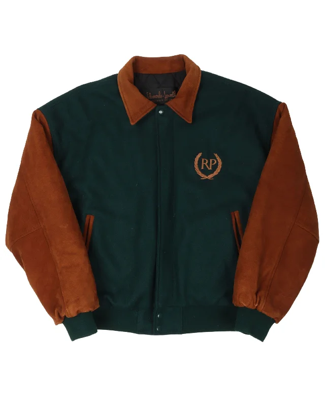 Varsity Jacket Knit Fabric Woven Fabric Fleece Fabric