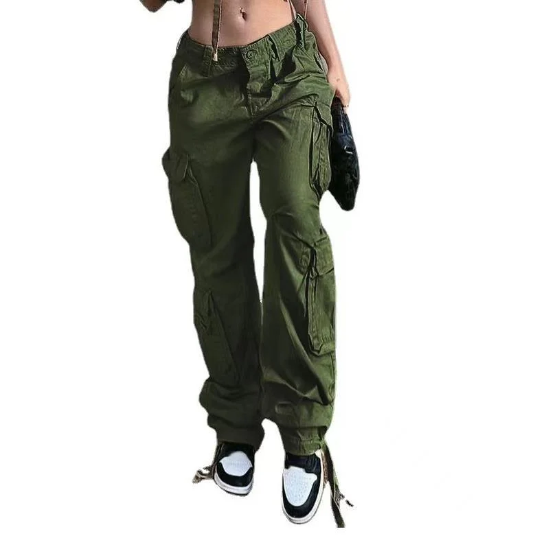 Hip Hop Style Low Waist Multi-Pocket Multi-Pocket Workwear Casual Pants Trousers(CL11680) Trousers Canvas Durable Hip Hop Style Low Waist Multi-Pocket Multi-Pocket Workwear Casual Pants Trousers(CL11680) Trousers Canvas Durable