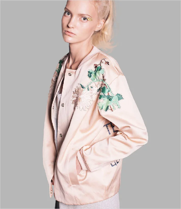 Souvenir Jacket Tiered Jacket Buttoned Jacket Zippered Jacket