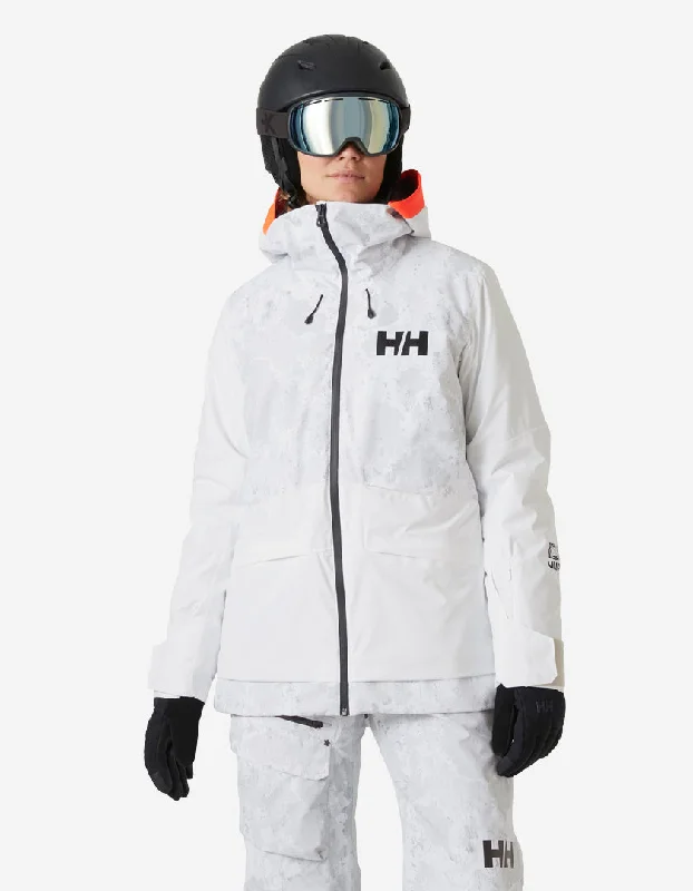 W POWCHASER 2.0 JACKET, Grey Fog Camo Wool Jacket Cashmere Jacket Tweed Jacket