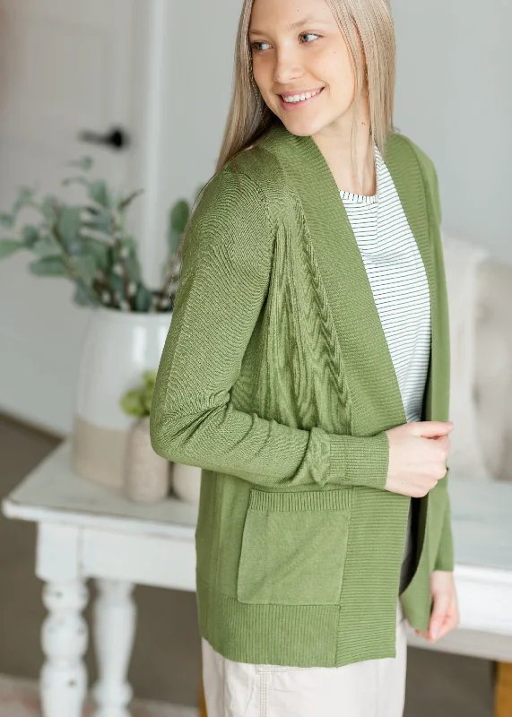 Sage Long Sleeve Sweater Cardigan - FINAL SALE Notch Collar Peter Pan Collar Cowl Neck Sage Long Sleeve Sweater Cardigan - FINAL SALE Notch Collar Peter Pan Collar Cowl Neck