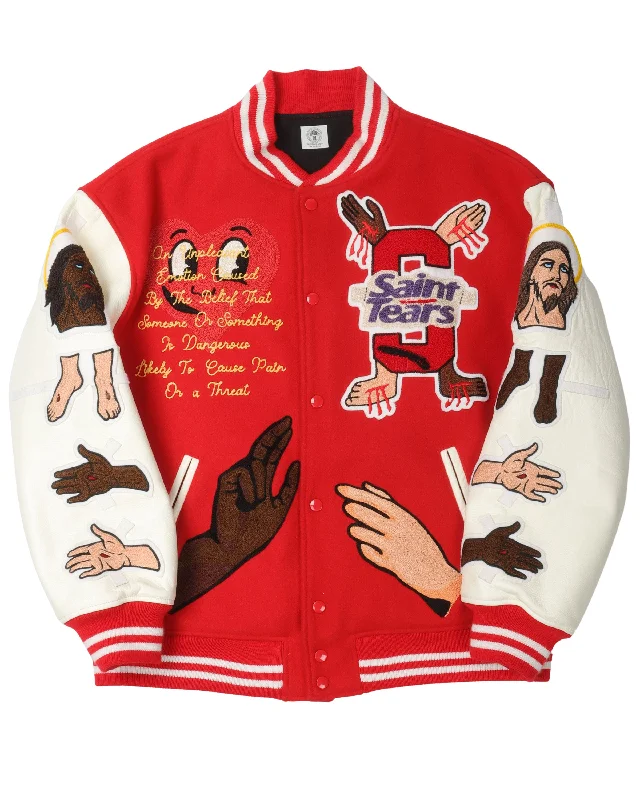 Denim Tears Varsity Jacket Mesh Jacket Canvas Jacket Denim Jacket