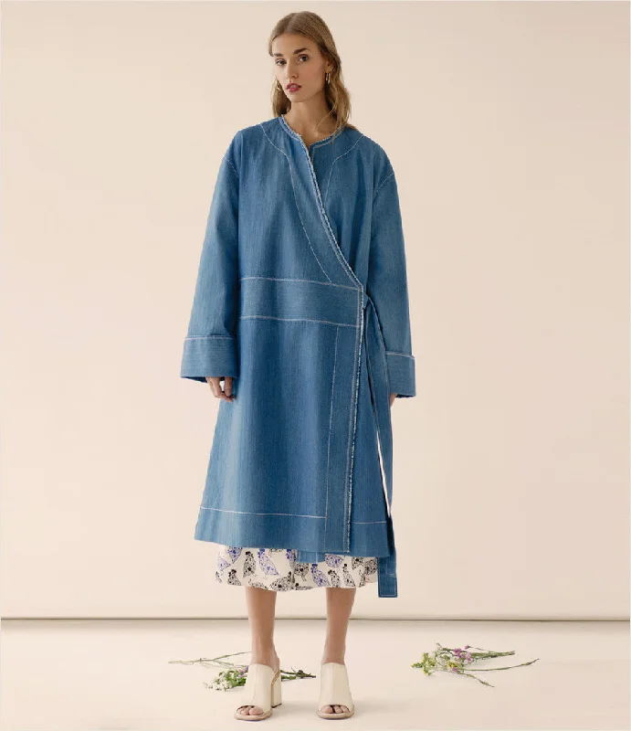 Asymmetric Denim Jacket Print Jacket Jacquard Jacket Embroidered Jacket