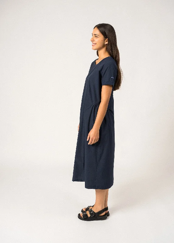 Morgane Long Dress – canvas (MARINE)