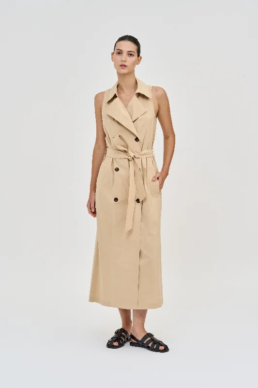 Trench Dress Beige