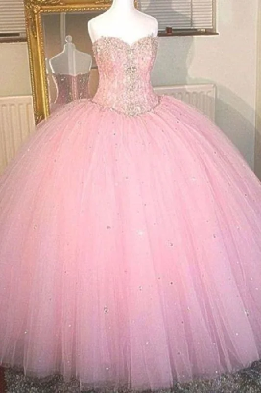 2024 New Arrival Sweetheart Tulle With Applique And Beads Quinceanera Dresses PQG6NRRJ 2024 New Arrival Sweetheart Tulle With Applique And Beads Quinceanera Dresses PQG6NRRJ